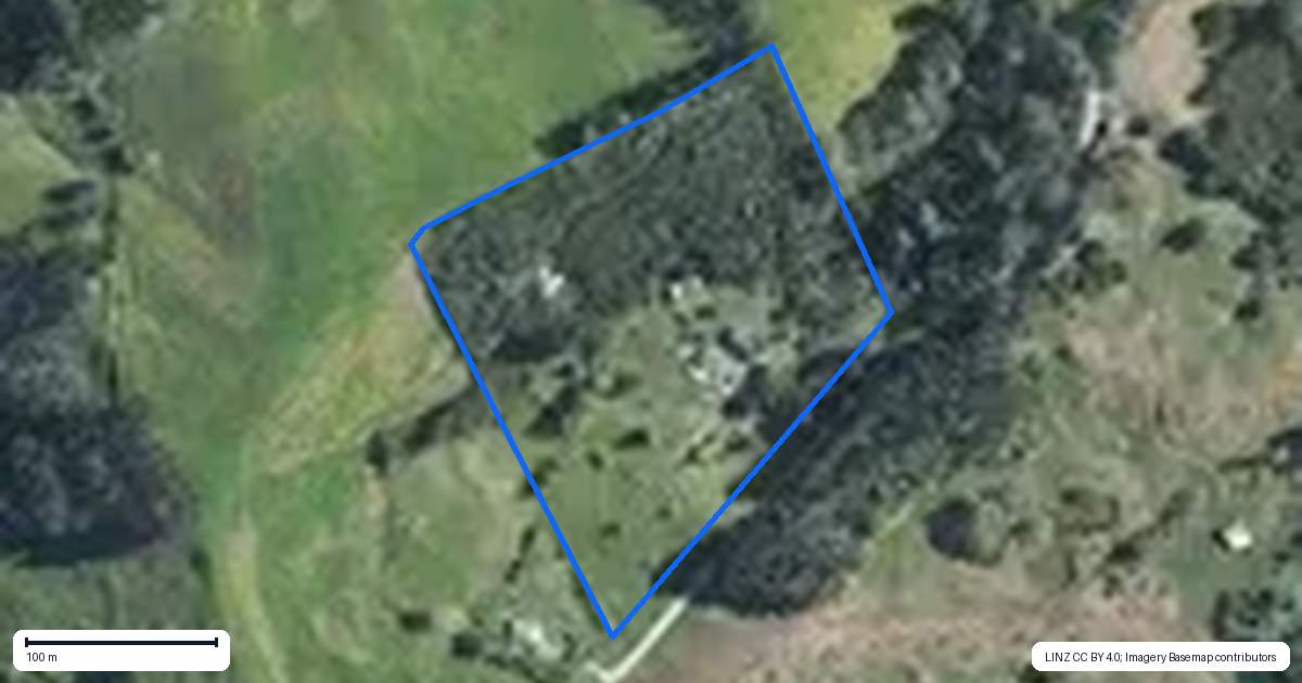 Property context map for 102 Williamson Road, Wellsford