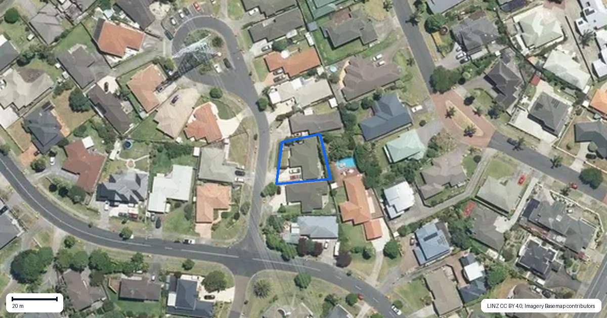 Property context map for 5 Frederick Reece Drive, The Gardens, Auckland