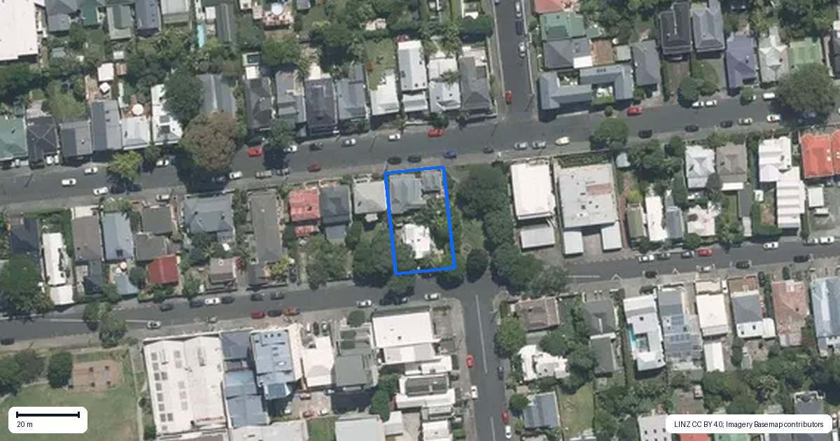 Property context map for 38 Norfolk Street, Ponsonby, Auckland