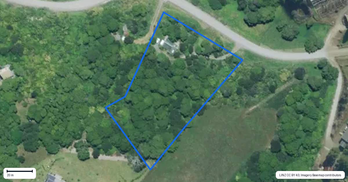 Property context map for 64 Paparoa Station Road, Paparoa