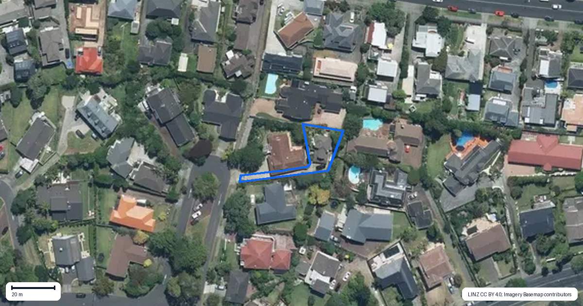 Property context map for 7A Peart View, St Johns, Auckland