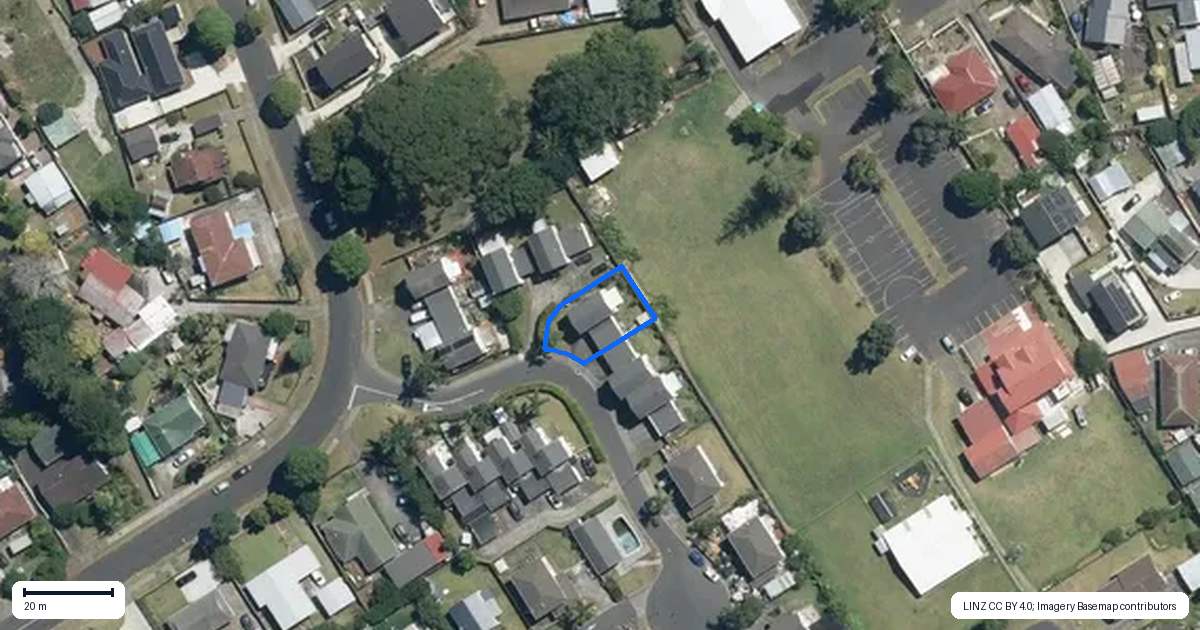 Property context map for 8 Asics Drive, Favona, Auckland
