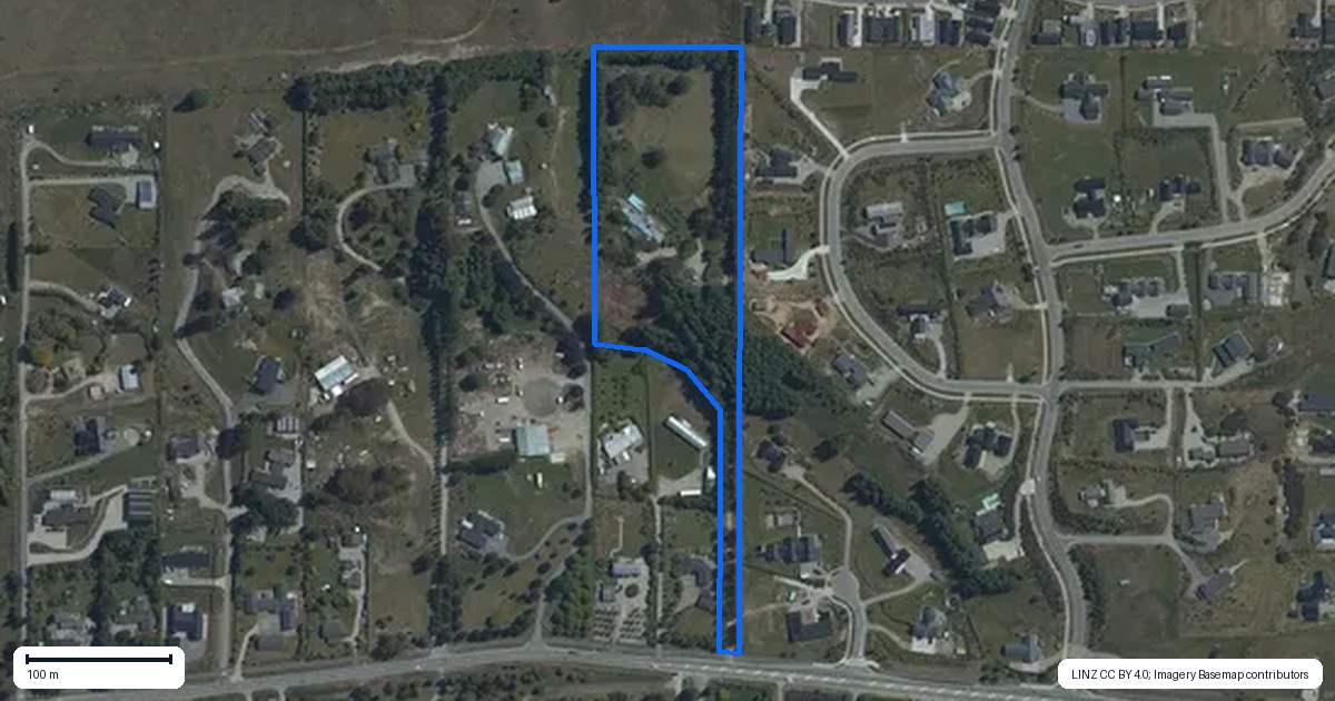 Property context map for 504 Aubrey Road, Wanaka