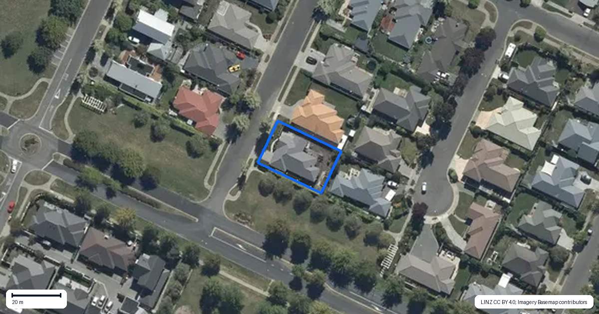 Property context map for 43 Mounter Avenue, Northwood, Christchurch