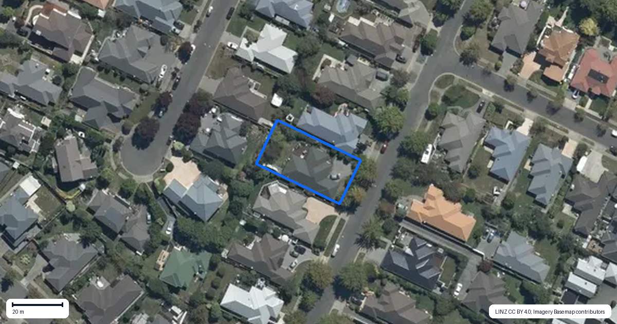 Property context map for 12 Talbot Road, Northwood, Christchurch