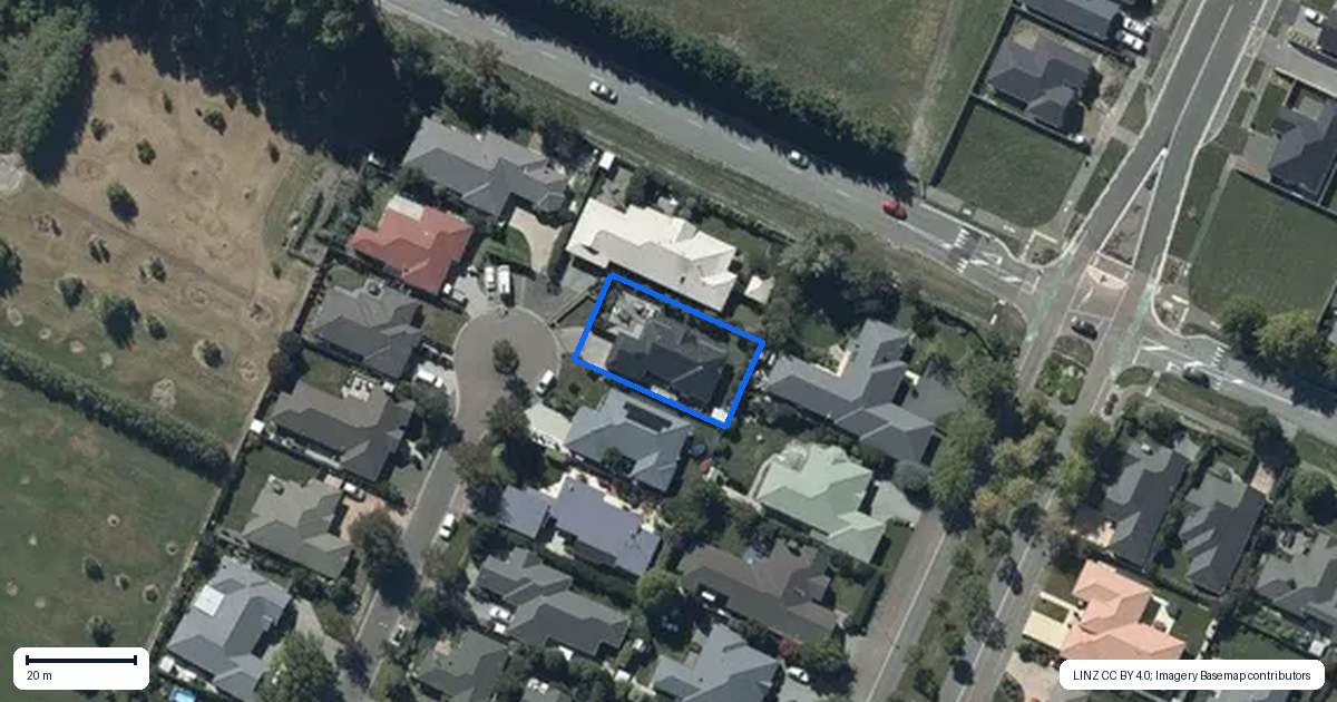 Property context map for 14 Elmslie Grove, Halswell, Christchurch