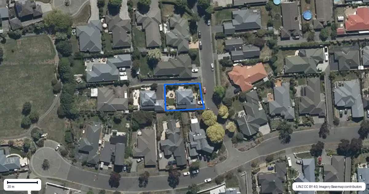 Property context map for 3 Wilmington Place, Shirley, Christchurch