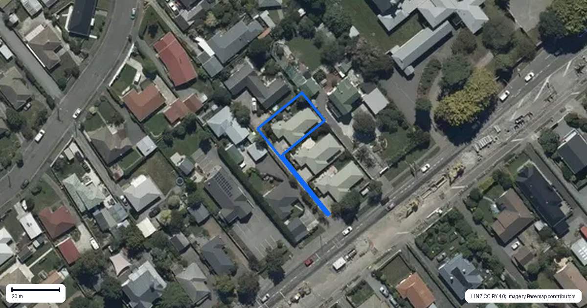 Property context map for 60D Halswell Road, Hillmorton, Christchurch
