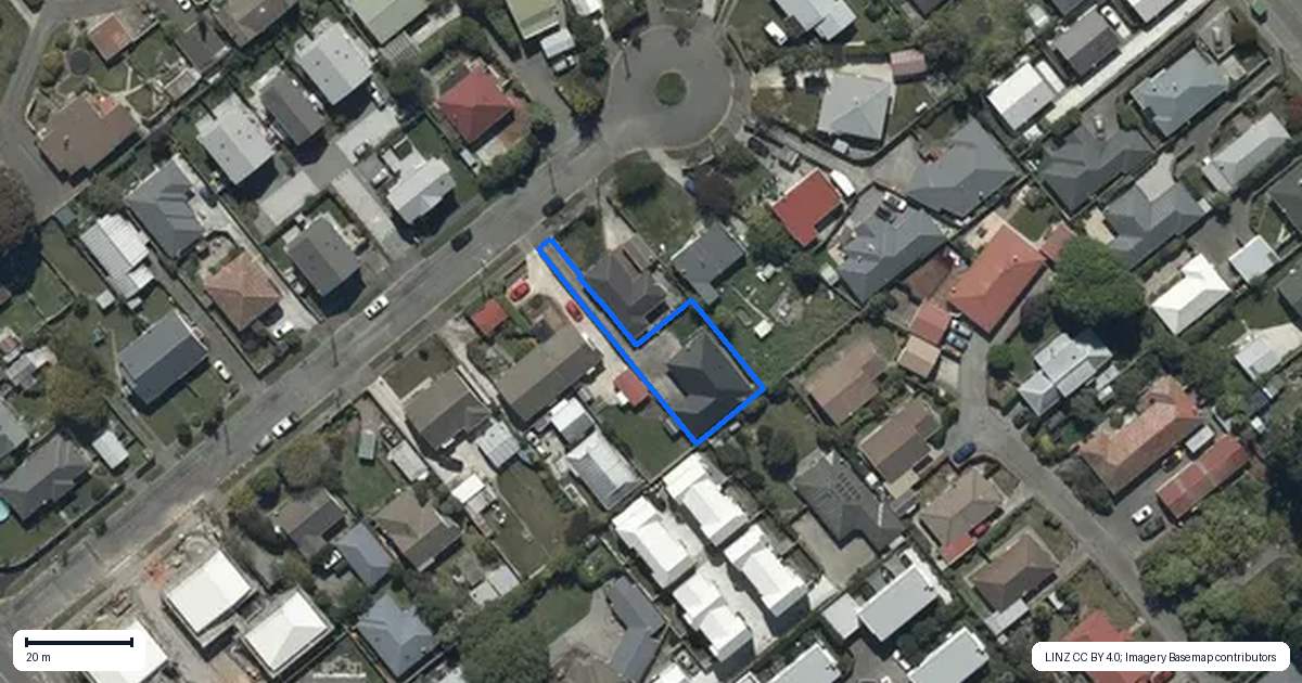 Property context map for 16A Hammond Place, Spreydon, Christchurch
