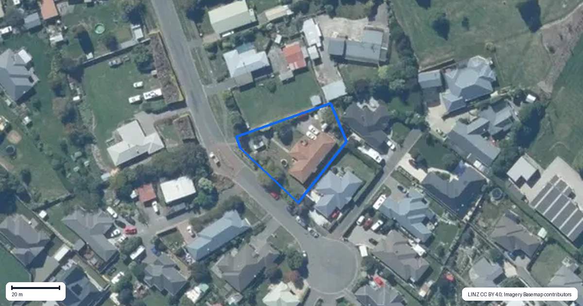 Property context map for 28 Chapman Street, Leeston