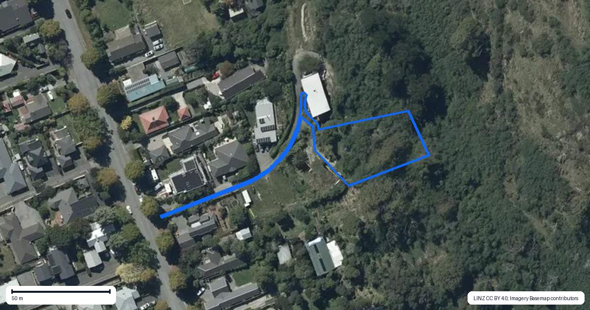 Property context map for 5 Rockcrest Lane, Cashmere, Christchurch