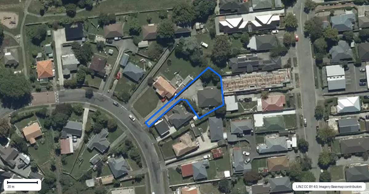 Property context map for 16A Piko Crescent, Riccarton, Christchurch