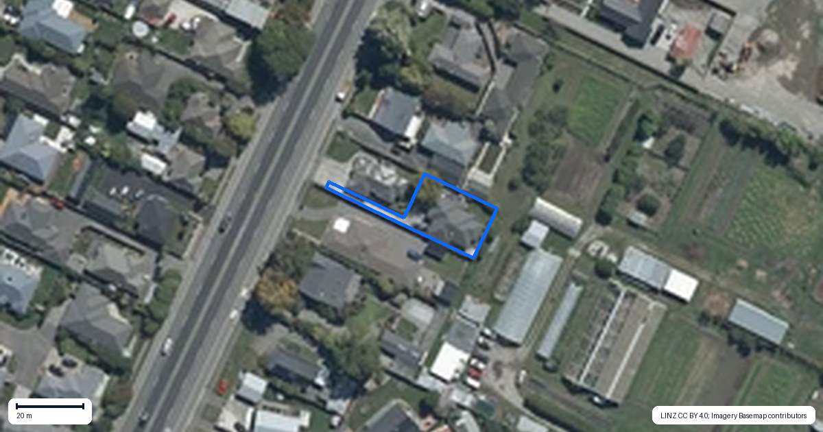 Property context map for 852A Main North Road, Belfast, Christchurch