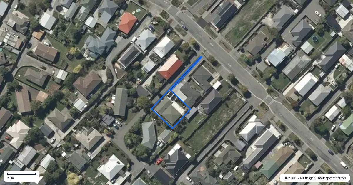 Property context map for 40A MacKenzie Avenue, Woolston, Christchurch