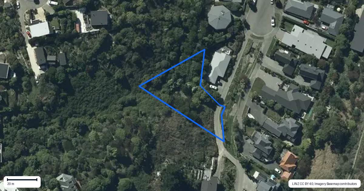 Property context map for 14 Virginia Lane, Mount Pleasant, Christchurch