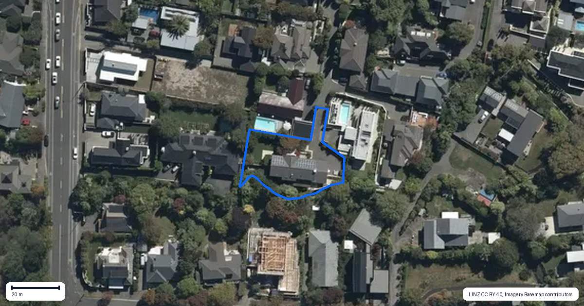 Property context map for 97 Fendalton Road, Fendalton, Christchurch