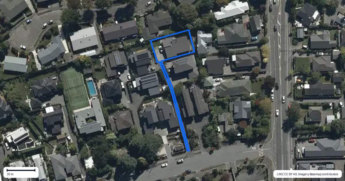 Property context map for 3B Taylors Avenue, Bryndwr, Christchurch