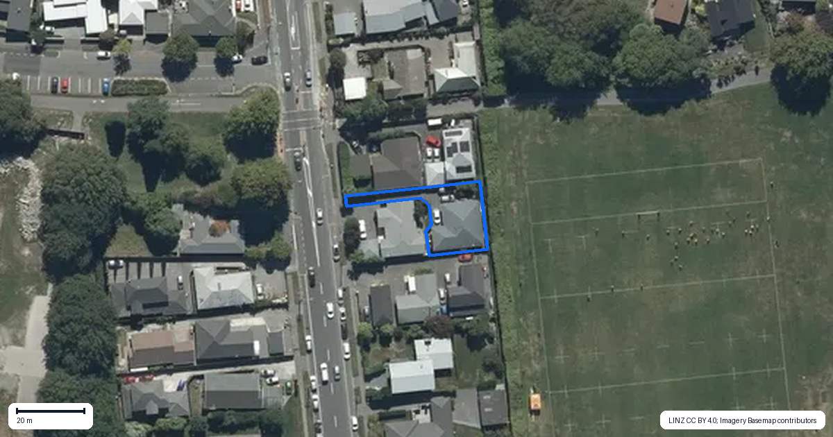 Property context map for 128A Waimairi Road, Ilam, Christchurch