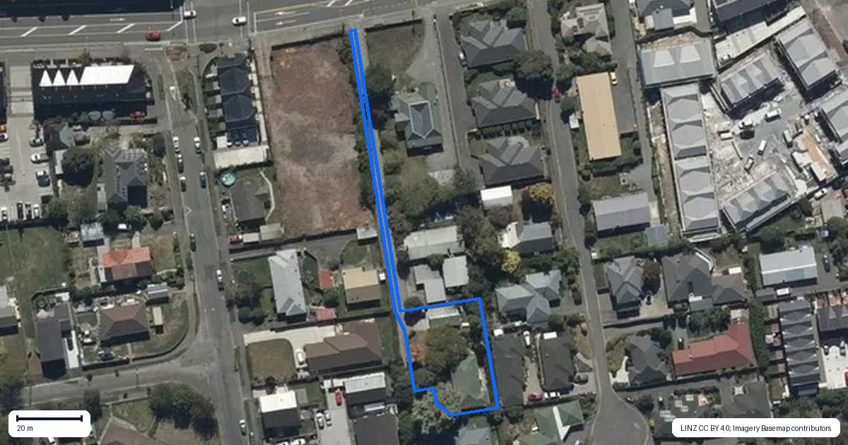 Property context map for 26 New Brighton Road, Shirley, Christchurch