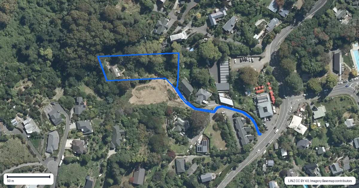 Property context map for 8 Glas Brae, Governors Bay