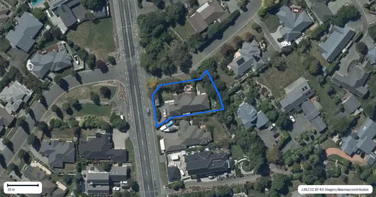 Property context map for 45 Birchs Road, Prebbleton