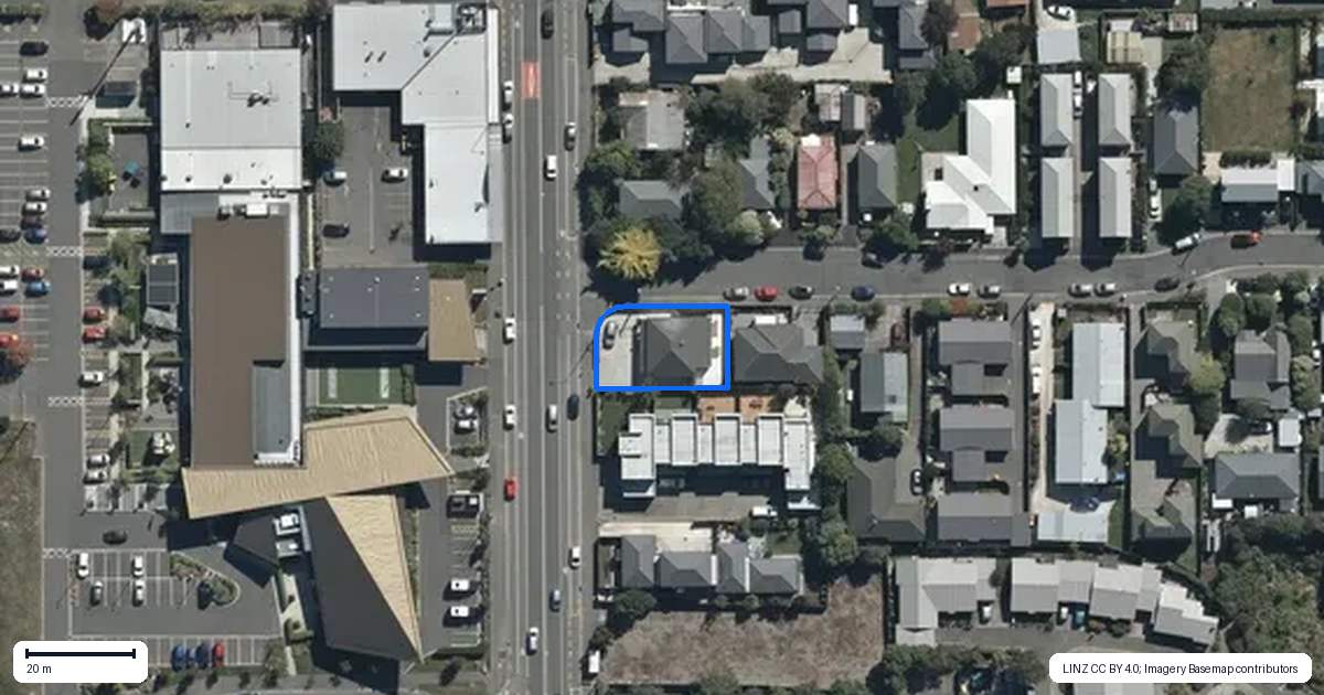 Property context map for 314 Stanmore Road, Richmond, Christchurch