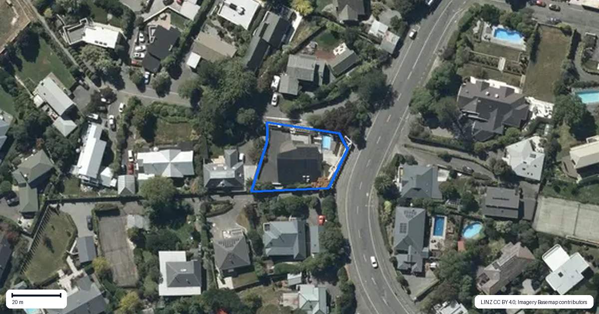 Property context map for 66 Hackthorne Road, Cashmere, Christchurch