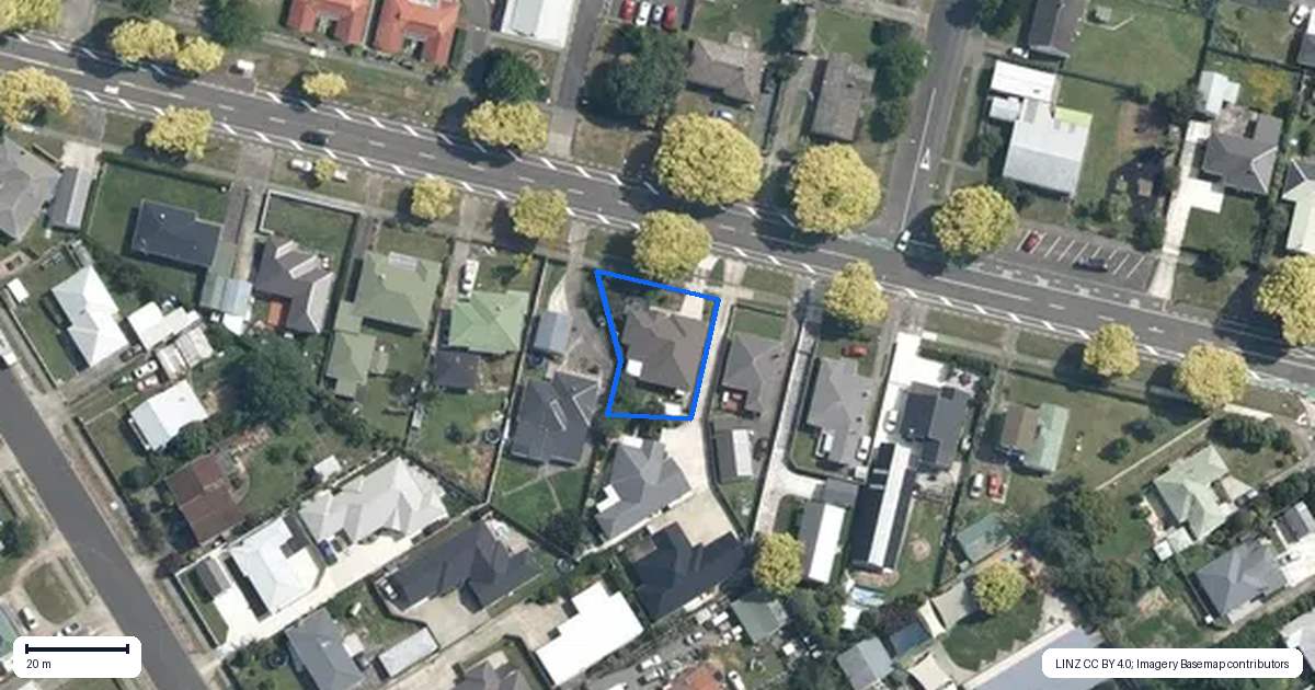 Property context map for 37A North Street, Feilding