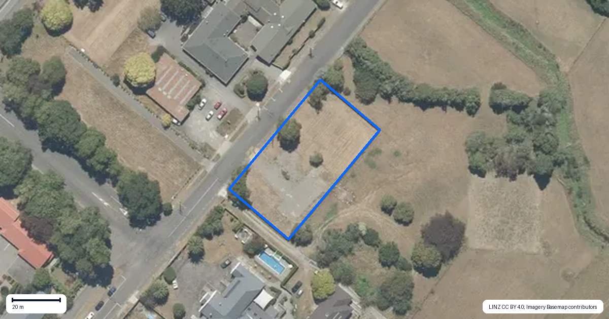 Property context map for 183 East Street, Greytown