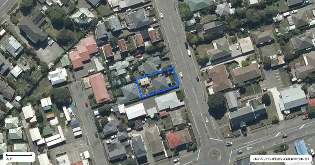 Property context map for 172 Shaw Avenue, New Brighton, Christchurch