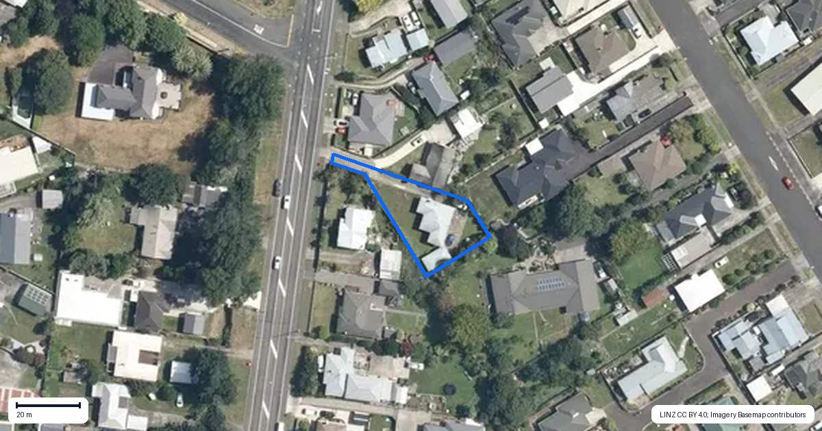 Property context map for 65 West Street, Feilding
