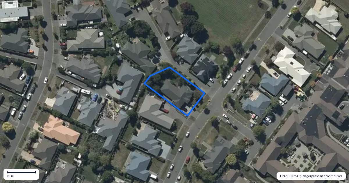 Property context map for 36 Bibiana Street, Aidanfield, Christchurch