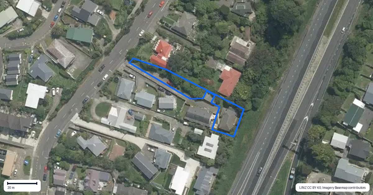 Property context map for 40 Middleton Road, Johnsonville, Wellington