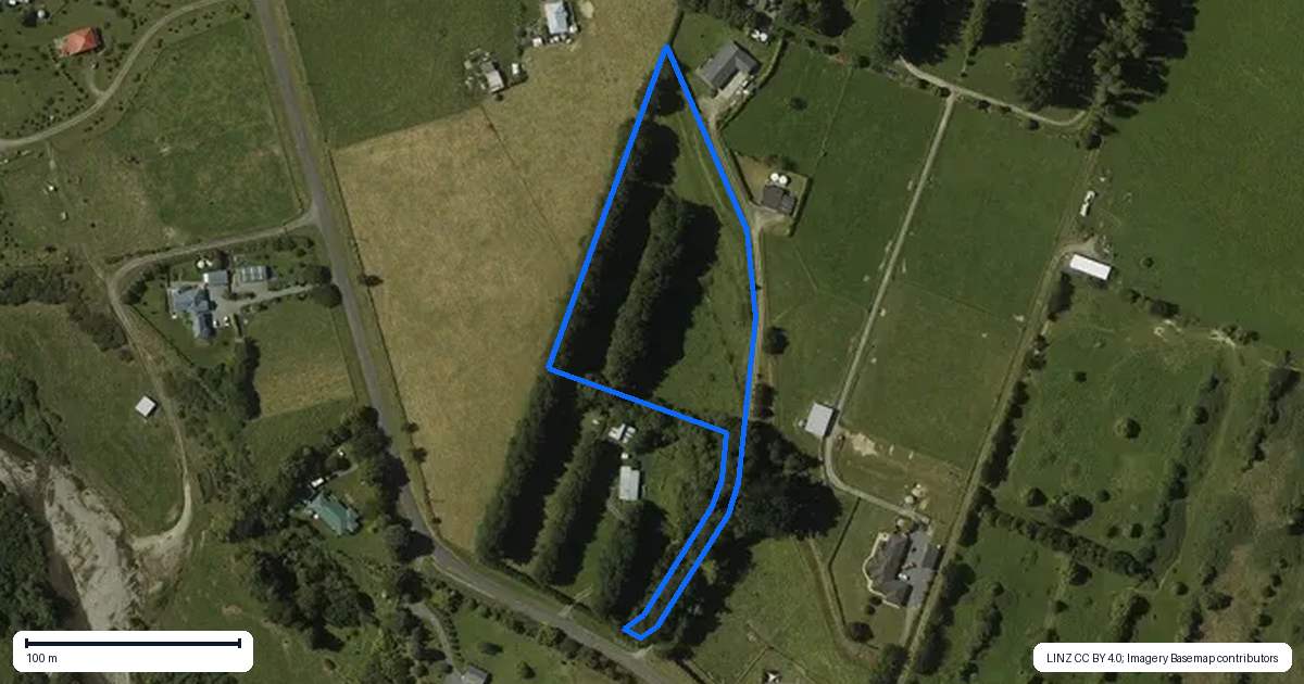 Property context map for 279 North Manakau Road, Manakau