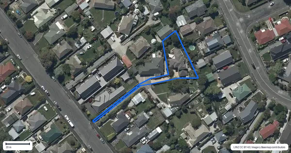 Property context map for 20A Victors Road, Hoon Hay, Christchurch