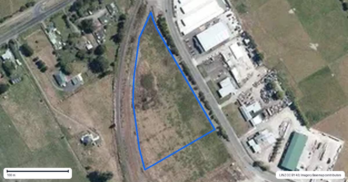 Property context map for 22-42 Works Road, Longburn, Palmerston North