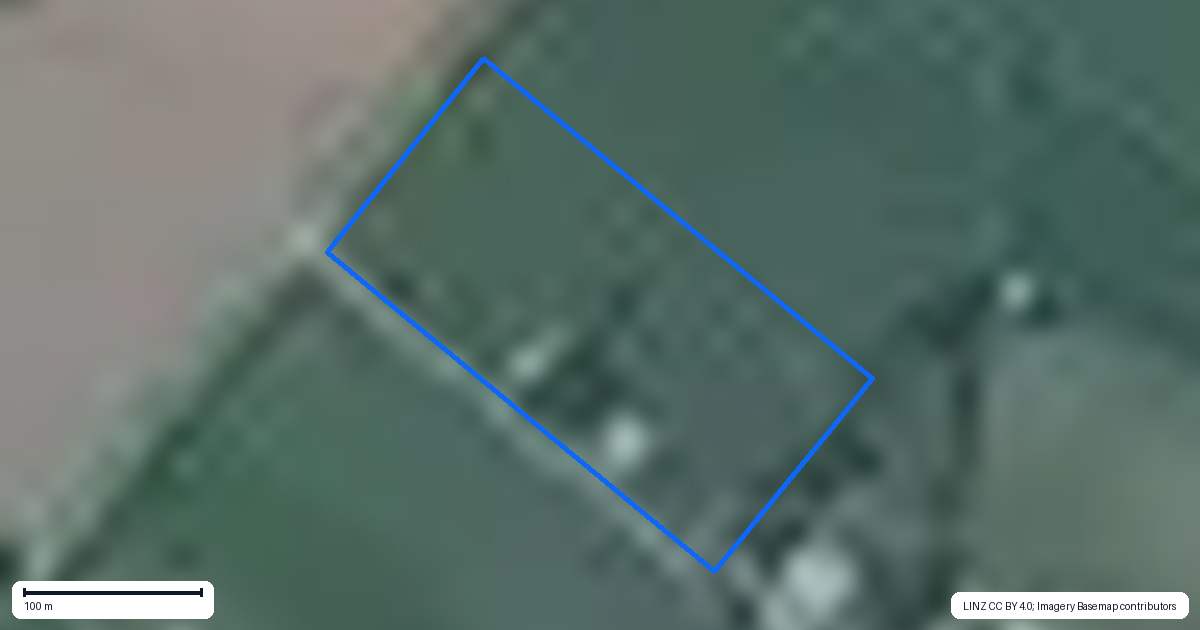 Property context map for 371 Old South Road, Dunsandel