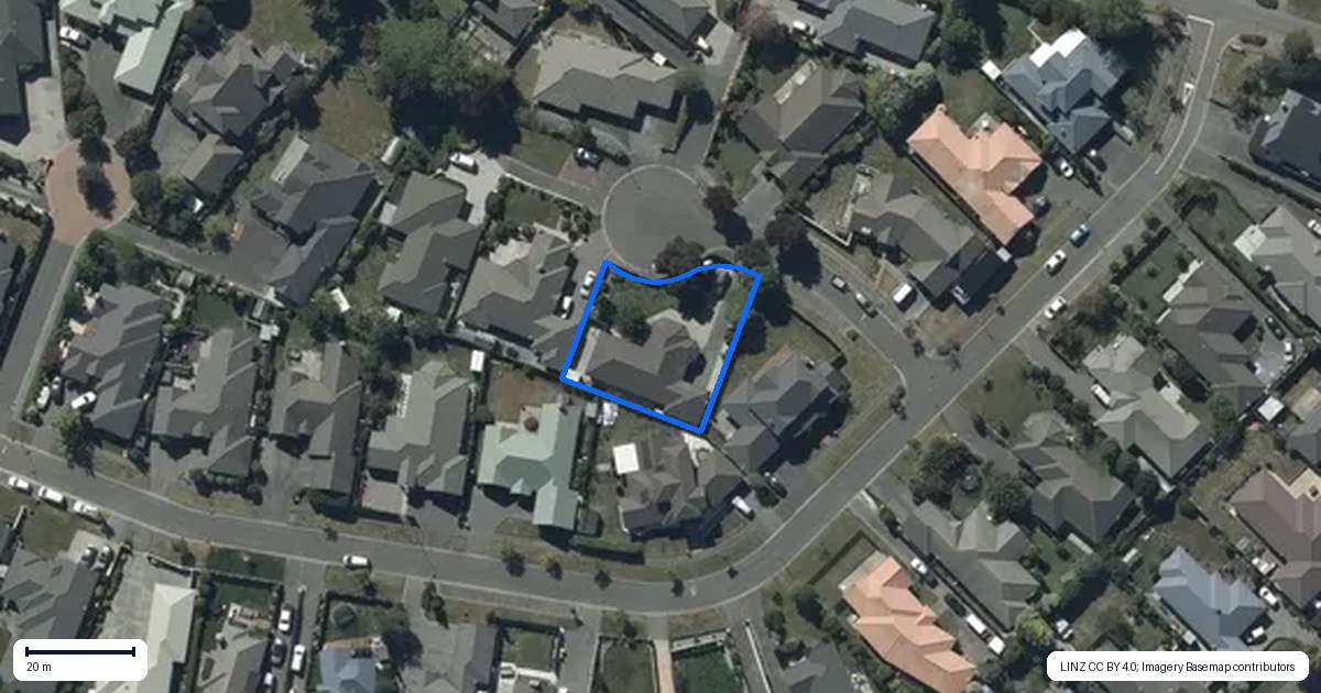 Property context map for 3 Bezar Green, Aidanfield, Christchurch
