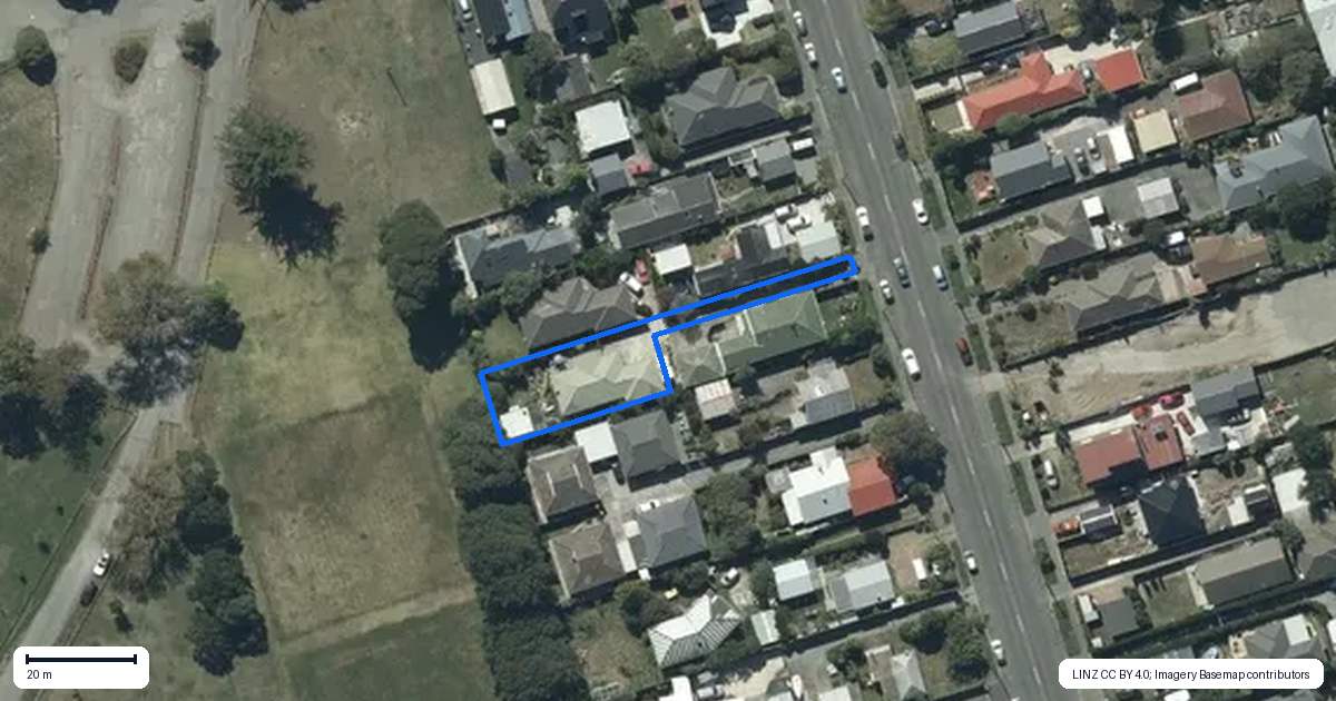 Property context map for 200A Estuary Road, South New Brighton, Christchurch