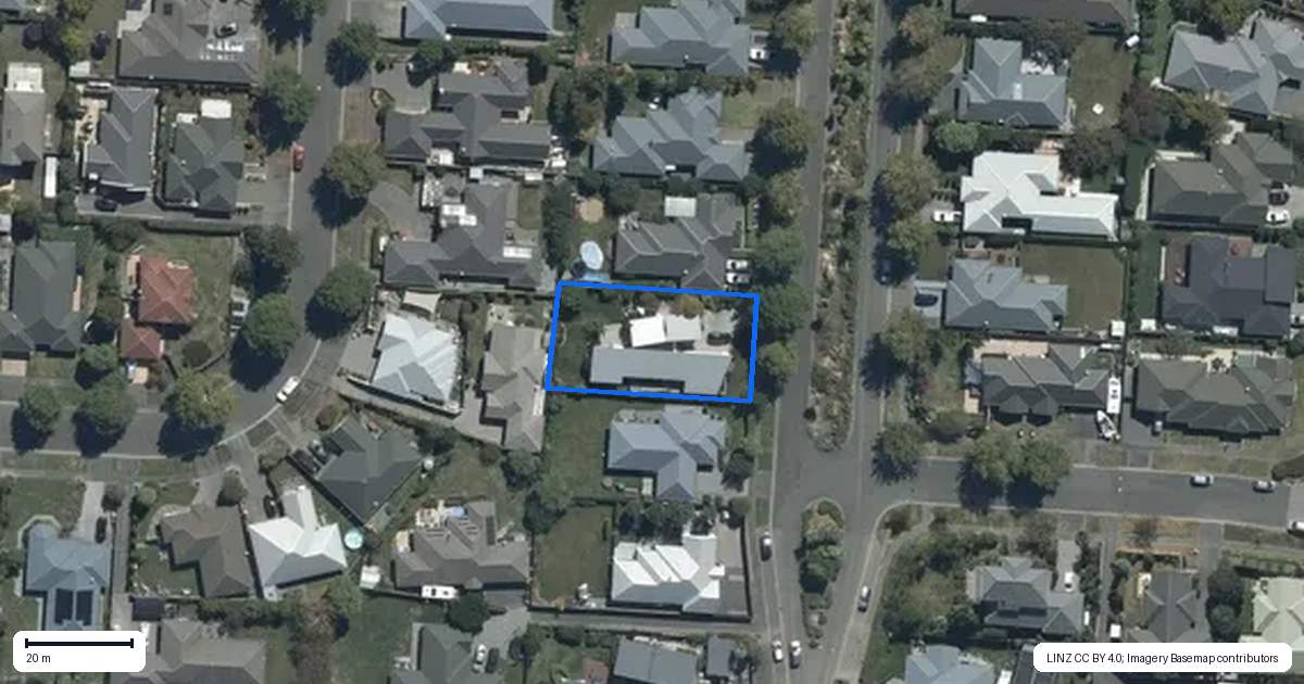 Property context map for 15 Riverwood Boulevard, Redwood, Christchurch