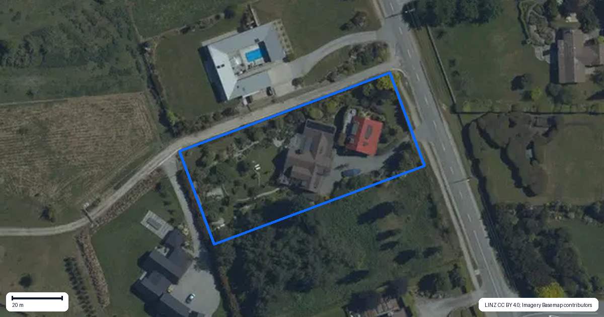 Property context map for 270 Beacon Point Road, Wanaka