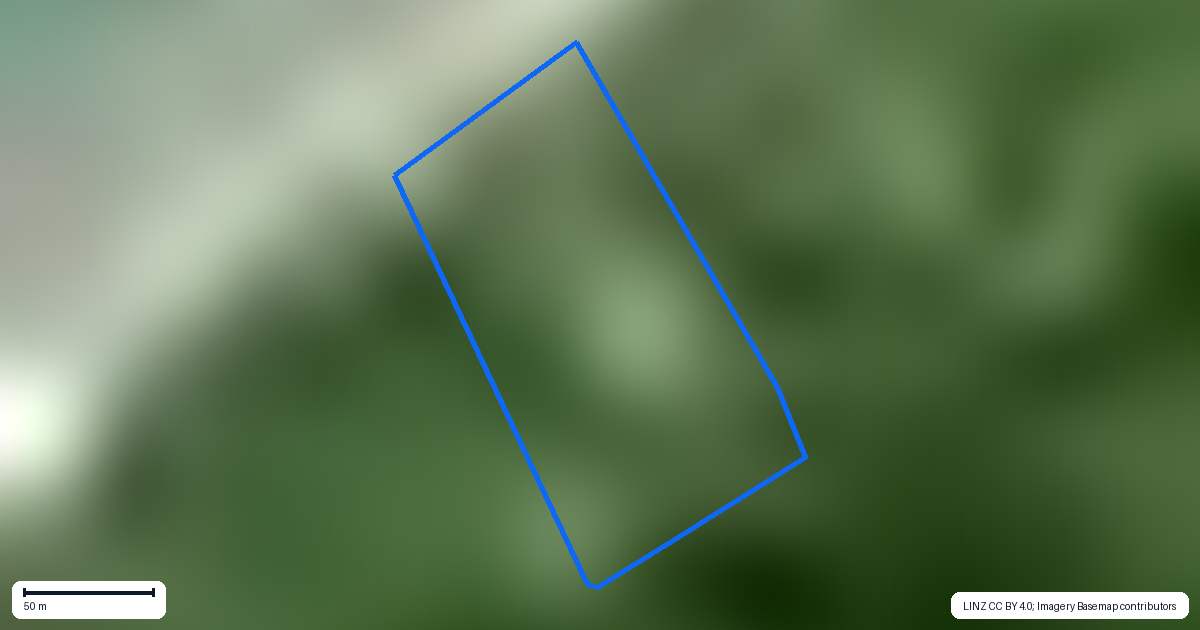 Property context map for 62 Jones Creek Road, Birchfield, Westport