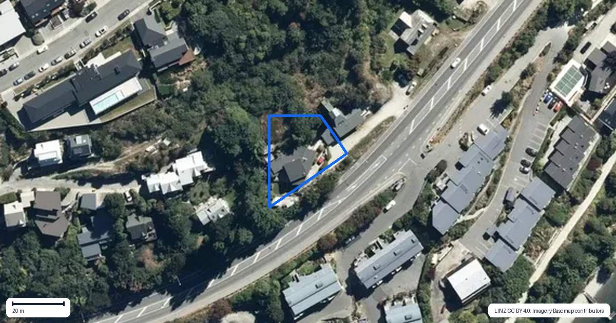 Property context map for 236 Frankton Road, Queenstown