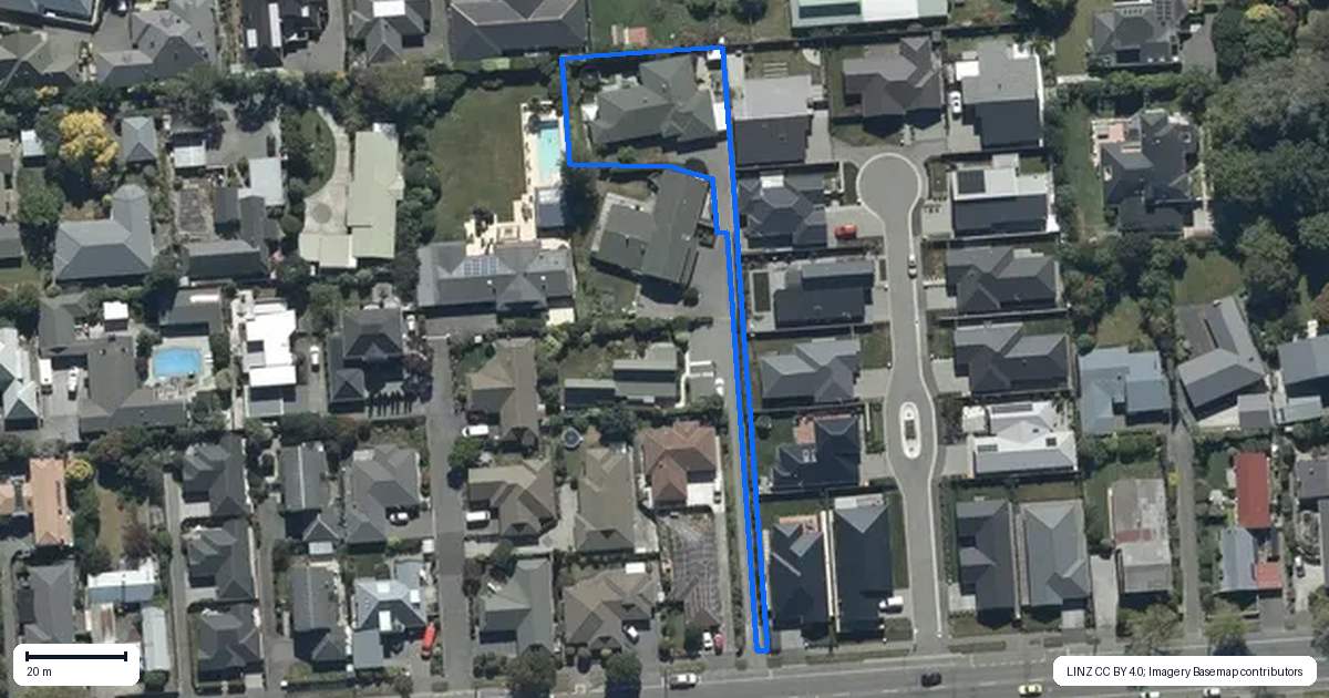 Property context map for 36 Merrin Street, Avonhead, Christchurch