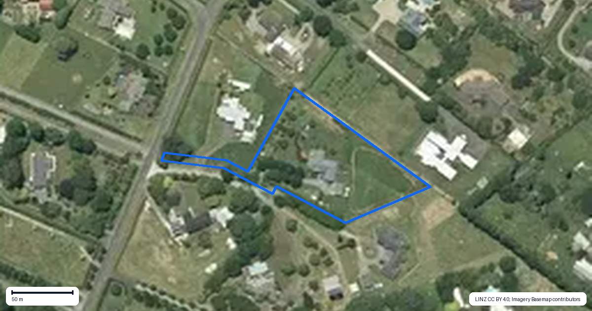 Property context map for 42B Woodcock Road, Tamahere, Hamilton