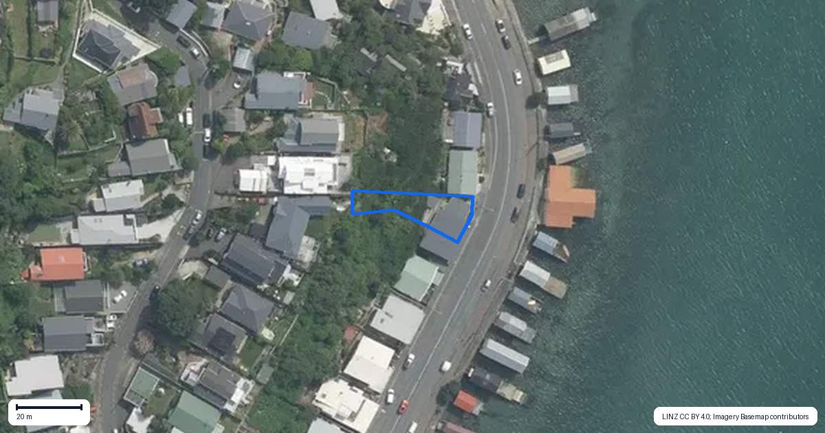 Property context map for 424 Evans Bay Parade, Hataitai, Wellington