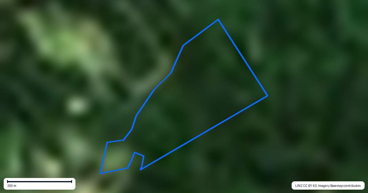 Property context map for 1751 Colville Road, Amodeo Bay, Coromandel