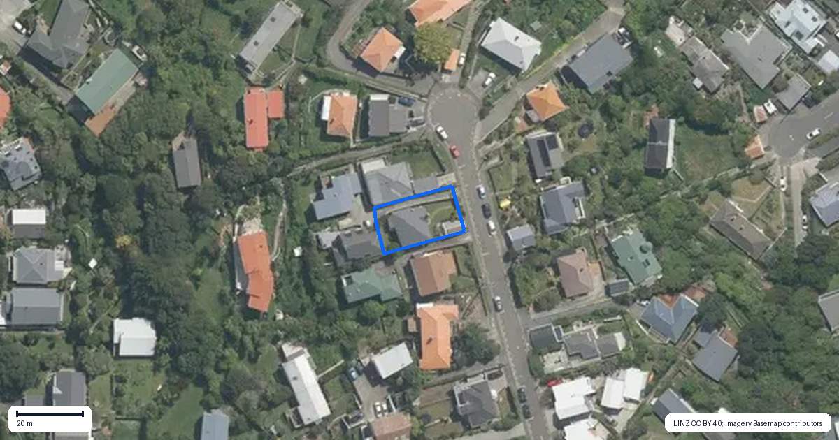 Property context map for 15 Quetta Street, Ngaio, Wellington