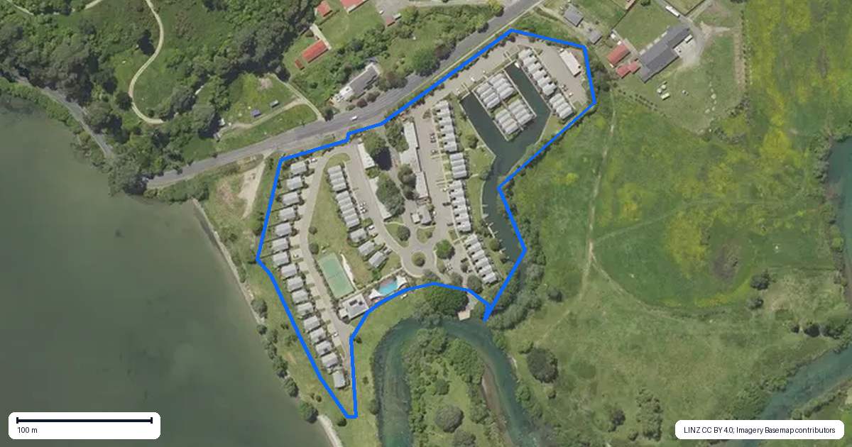 Property context map for 9/1420 Hamurana Road, Mourea, Rotorua