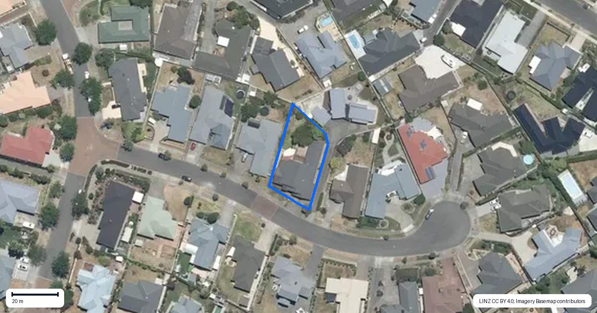 Property context map for 9 Olive Grove, Havelock North